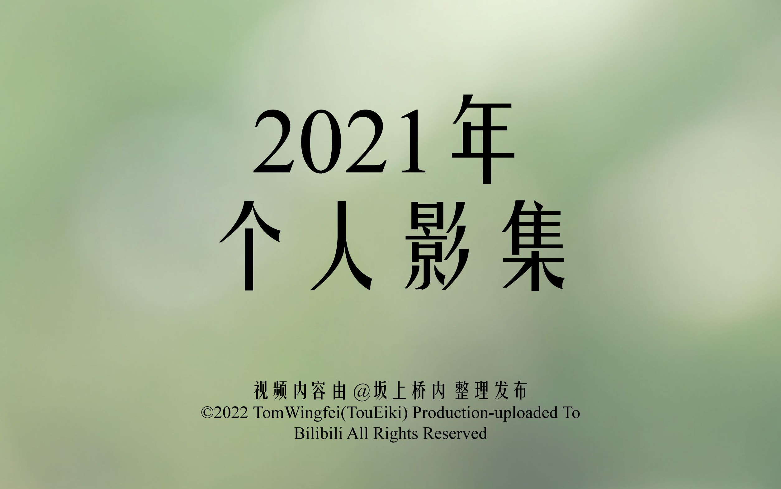 【相册】2021年度影集哔哩哔哩bilibili