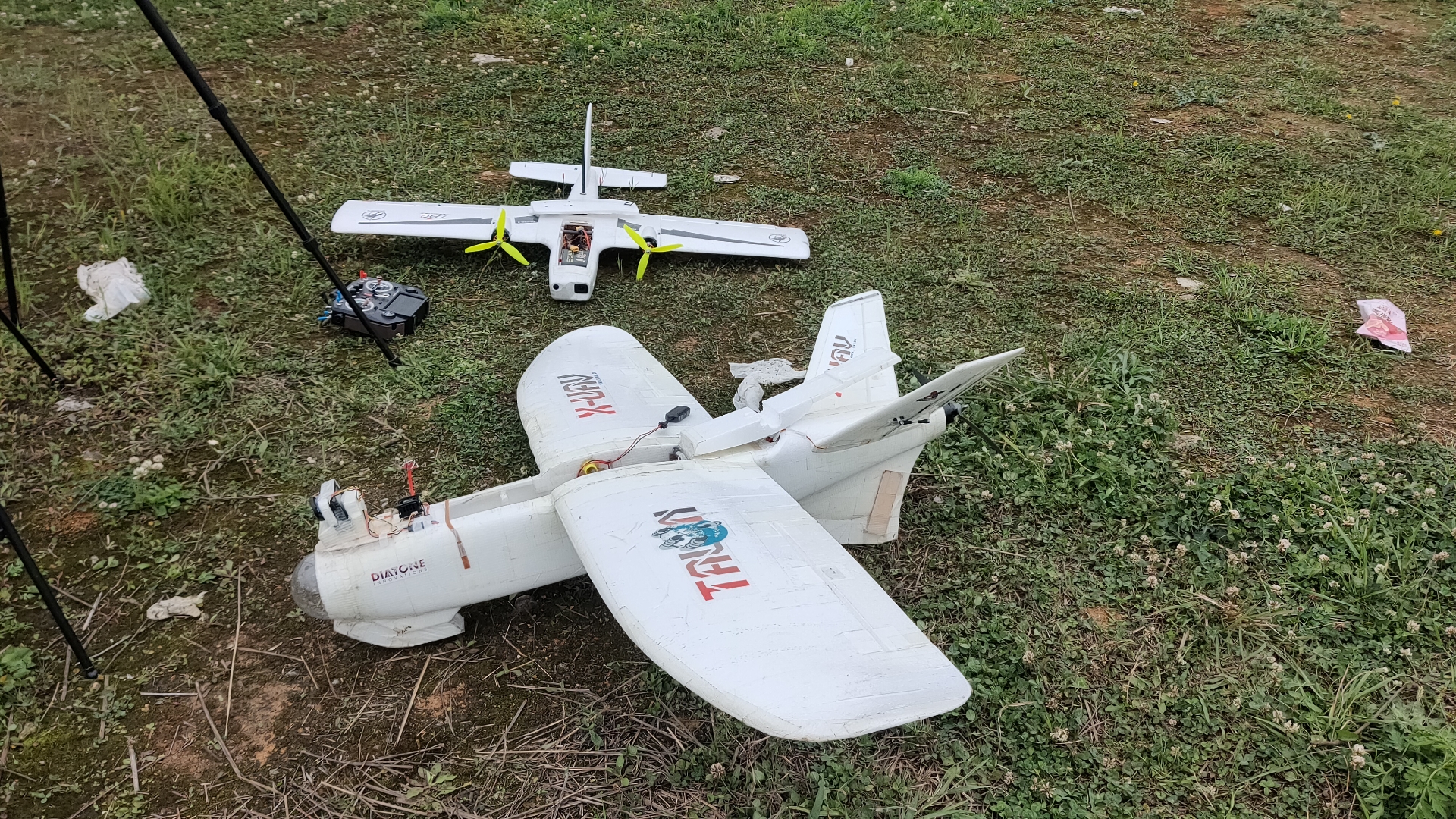 大胖平稳降落 固定翼fpv