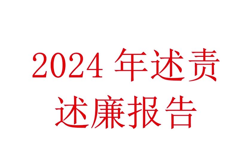 2024年述责述廉报告哔哩哔哩bilibili