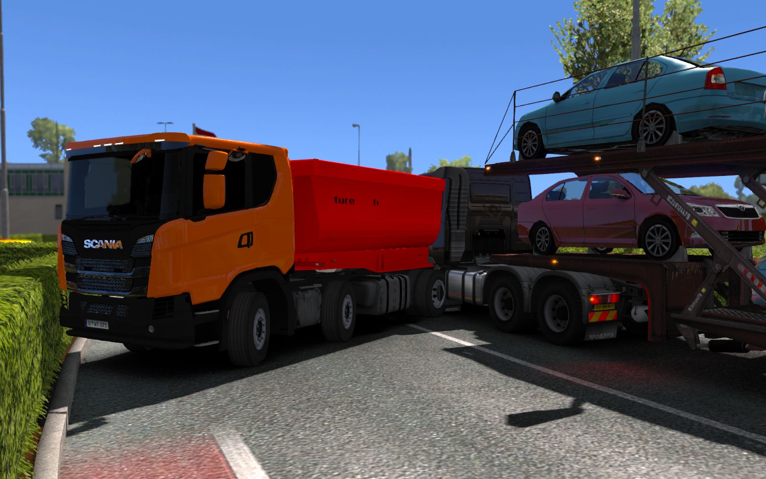 [honye852]欧洲卡车模拟2#16 仅存11分钟的实况 斯