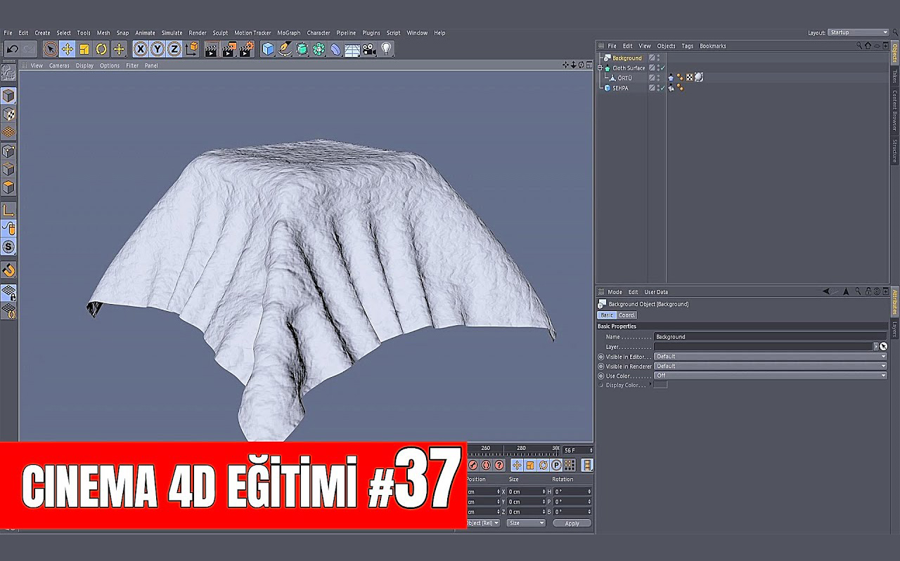 C4D布料模拟Cloth功能及其用途哔哩哔哩bilibili