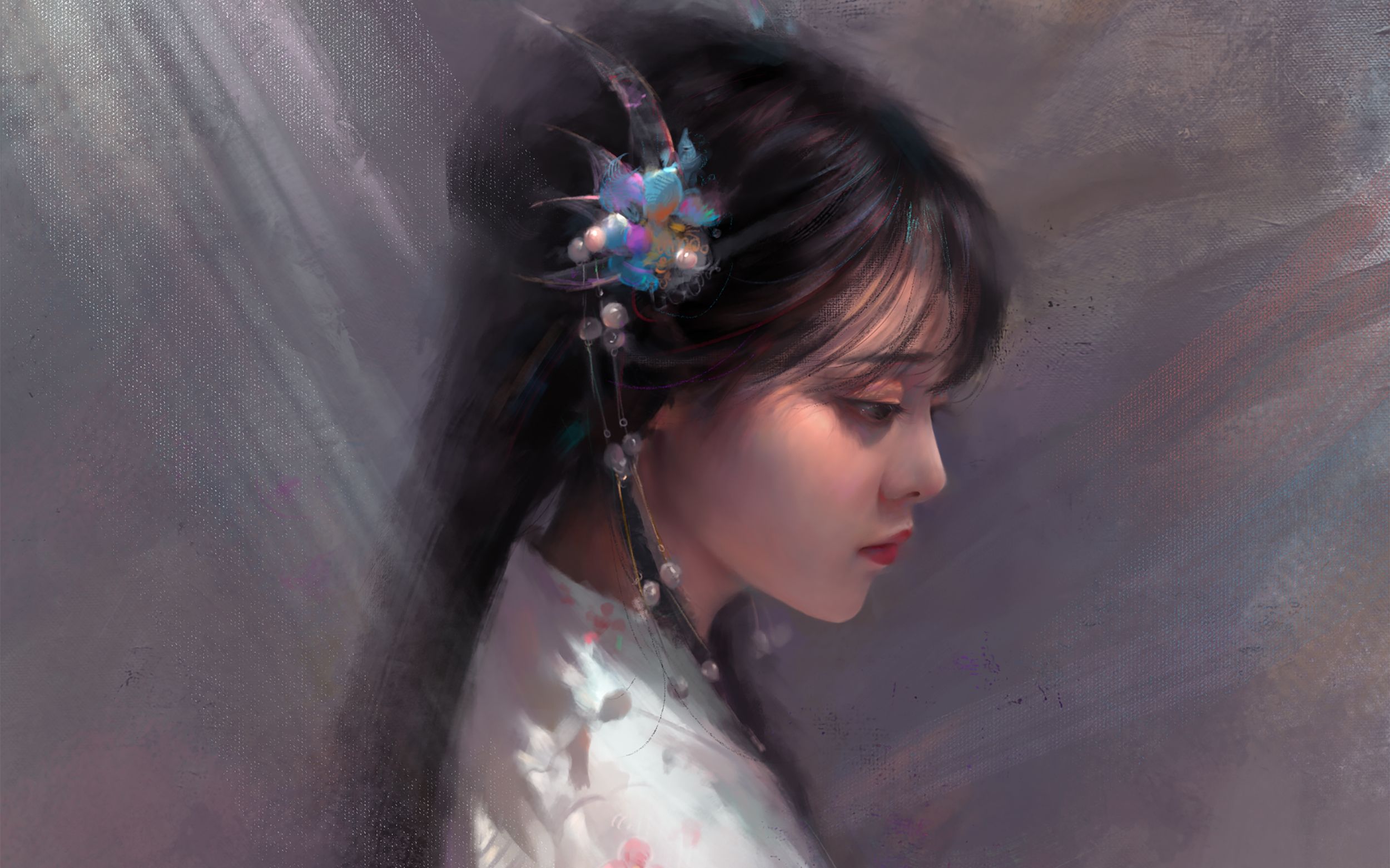 【板绘厚涂】让画面颜色丰富,处理虚实关系笔刷练习.