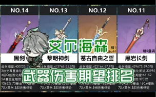 Download Video: 【原神】艾尔海森武器伤害期望排名，黎明神剑平民神器！艾尔海森武器选择、武器对比。