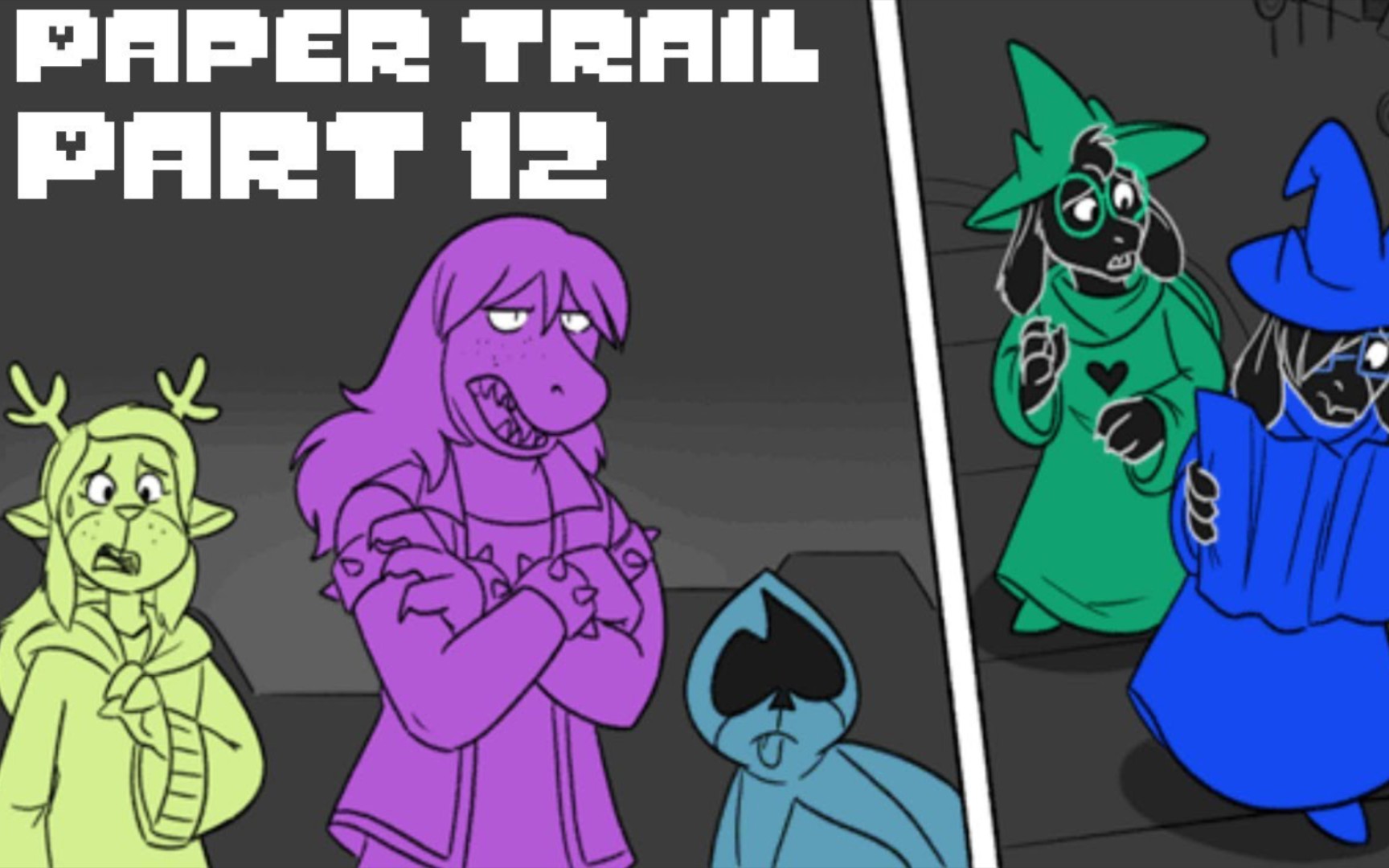 【deltarune同人漫画|英配中字】paper trail 纸迹-part 12