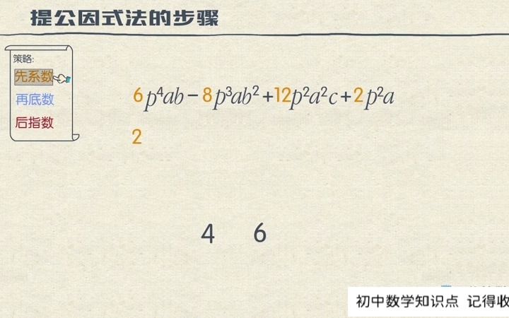 [图]初中数学八年级上册： 提公因式法因式分解，该拿分数不能丢