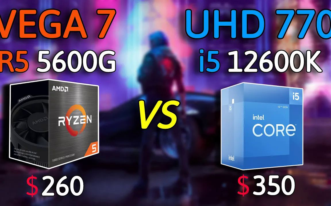 intel uhd 770 i5 12600k vs amd vega 7 r5 5600g - test in 8 games