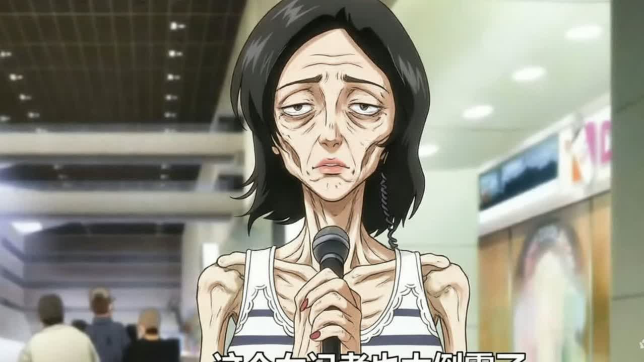 女记者也是惨，但是也是真强，竟然抗下来了！