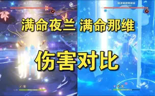 Descargar video: 满命夜兰＆满命那维莱特  伤害直观对比