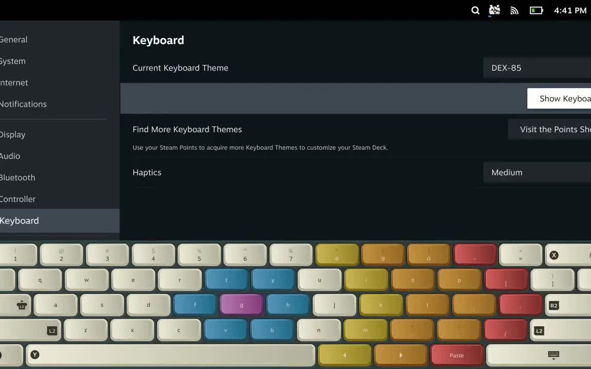 Steam Deck 512GB独家键盘主题一览