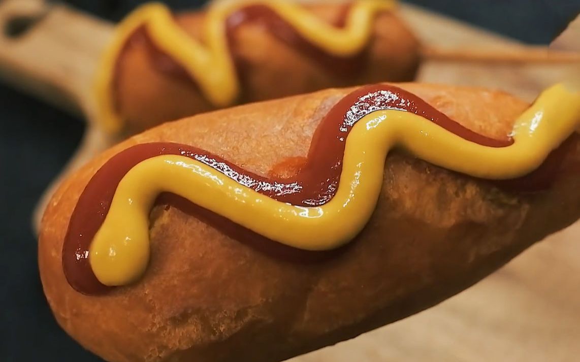 深夜来一根热狗好好犒劳自己!