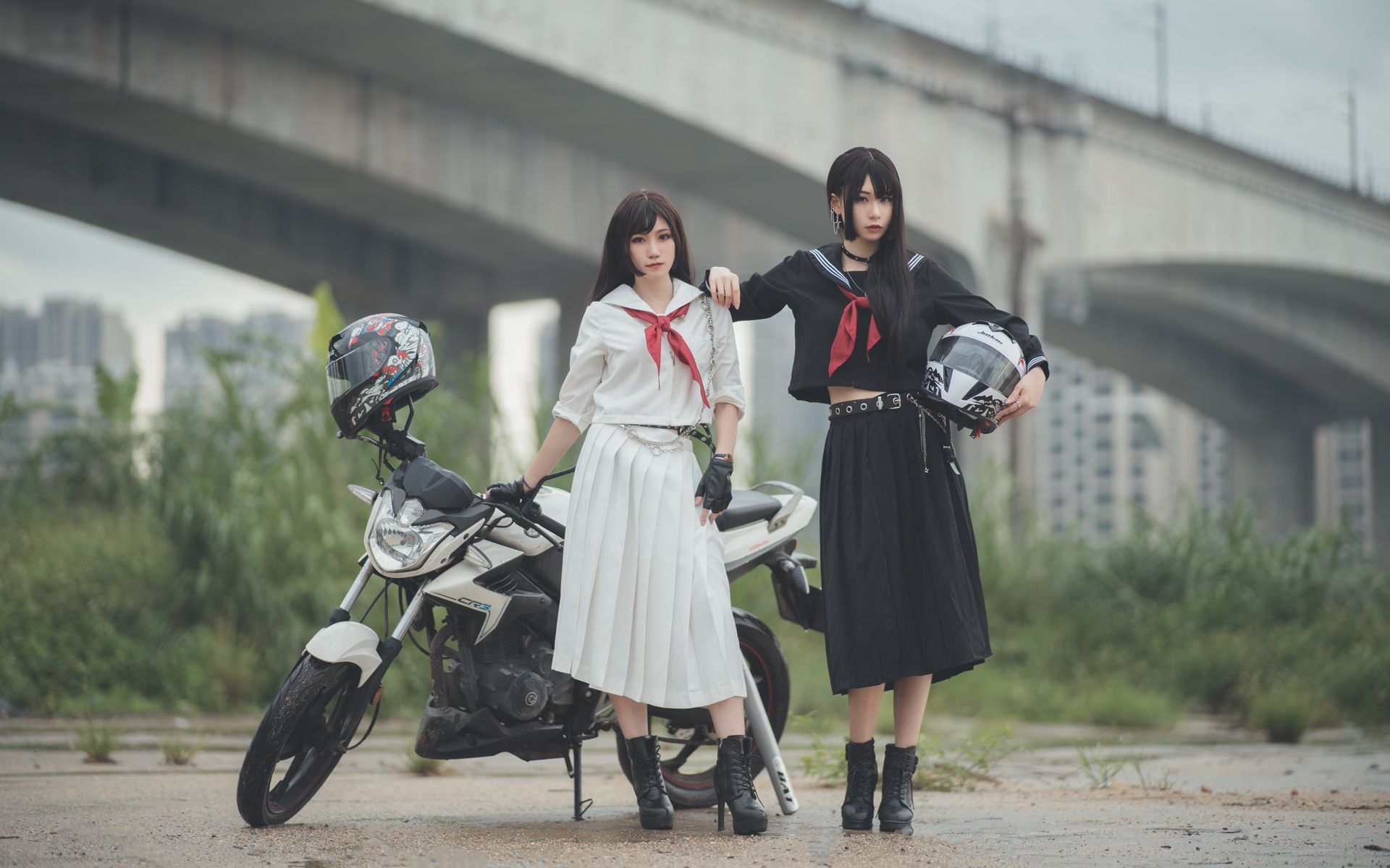 【一组照片 一个故事】25-机车jk双子—记录拍照的日常 索尼 sony a7