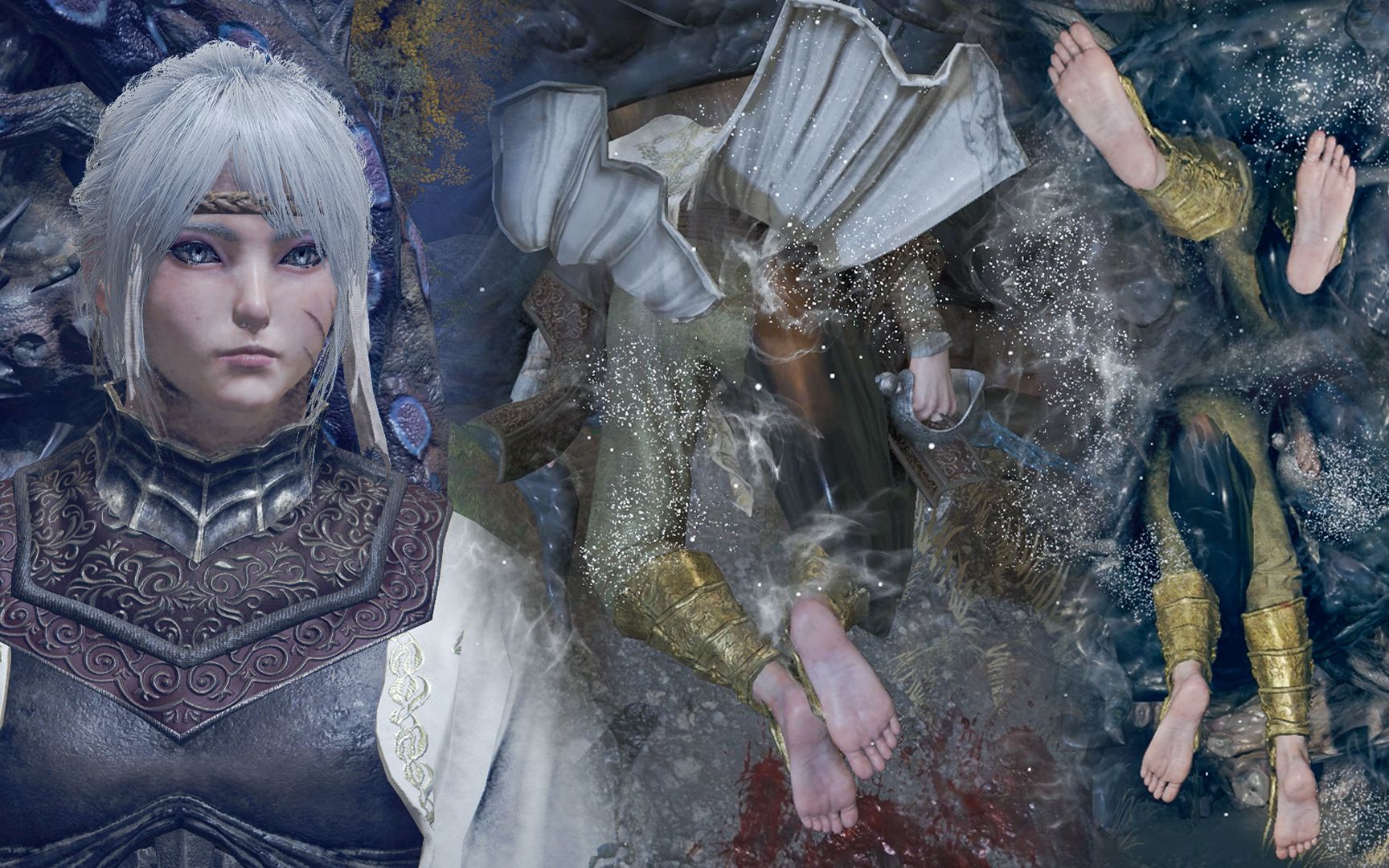 艾尔登法环裸足女骑士被大章鱼一口吞下ryon