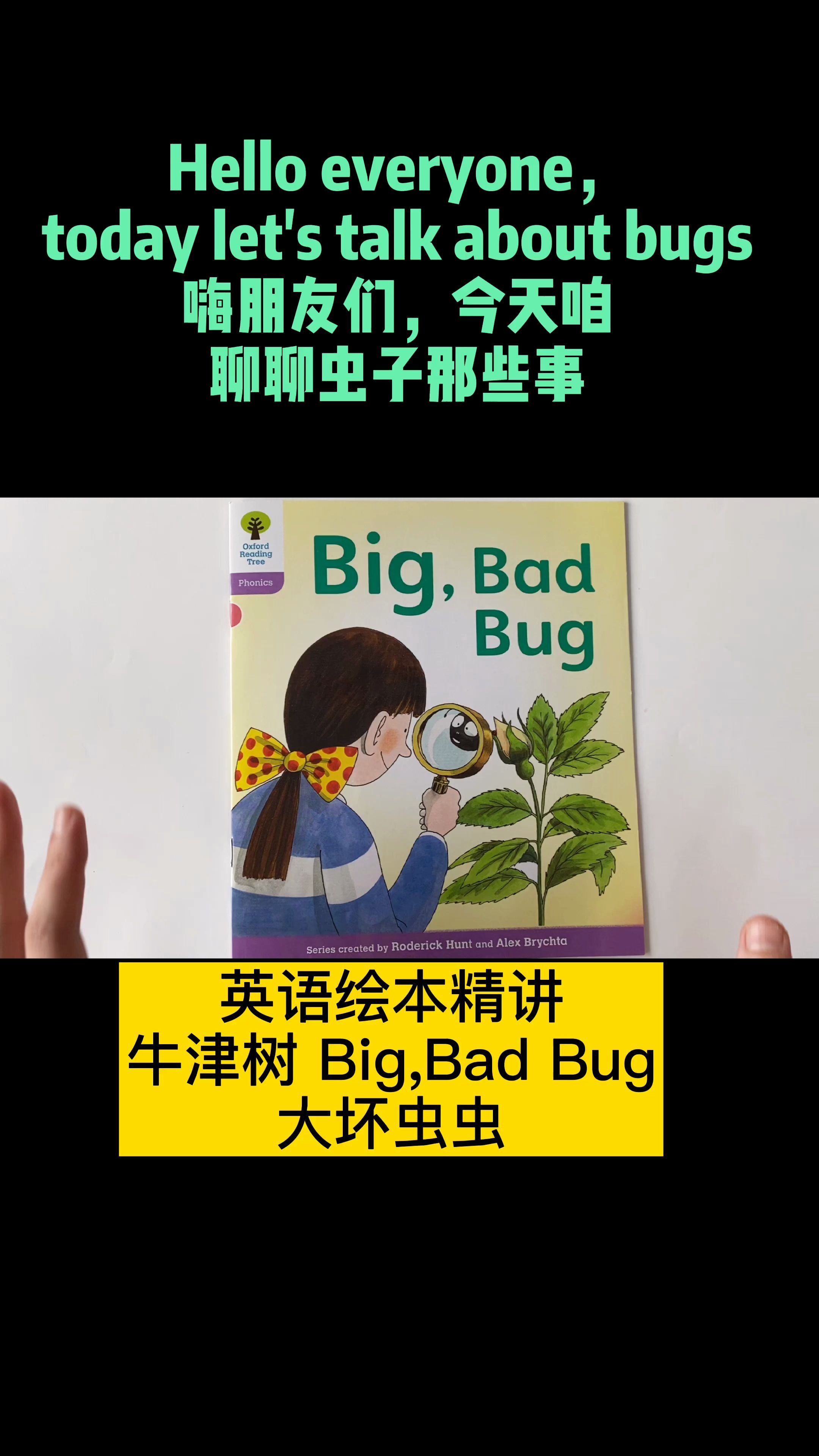 活动作品英语绘本精讲牛津树bigbadbug大坏虫子全