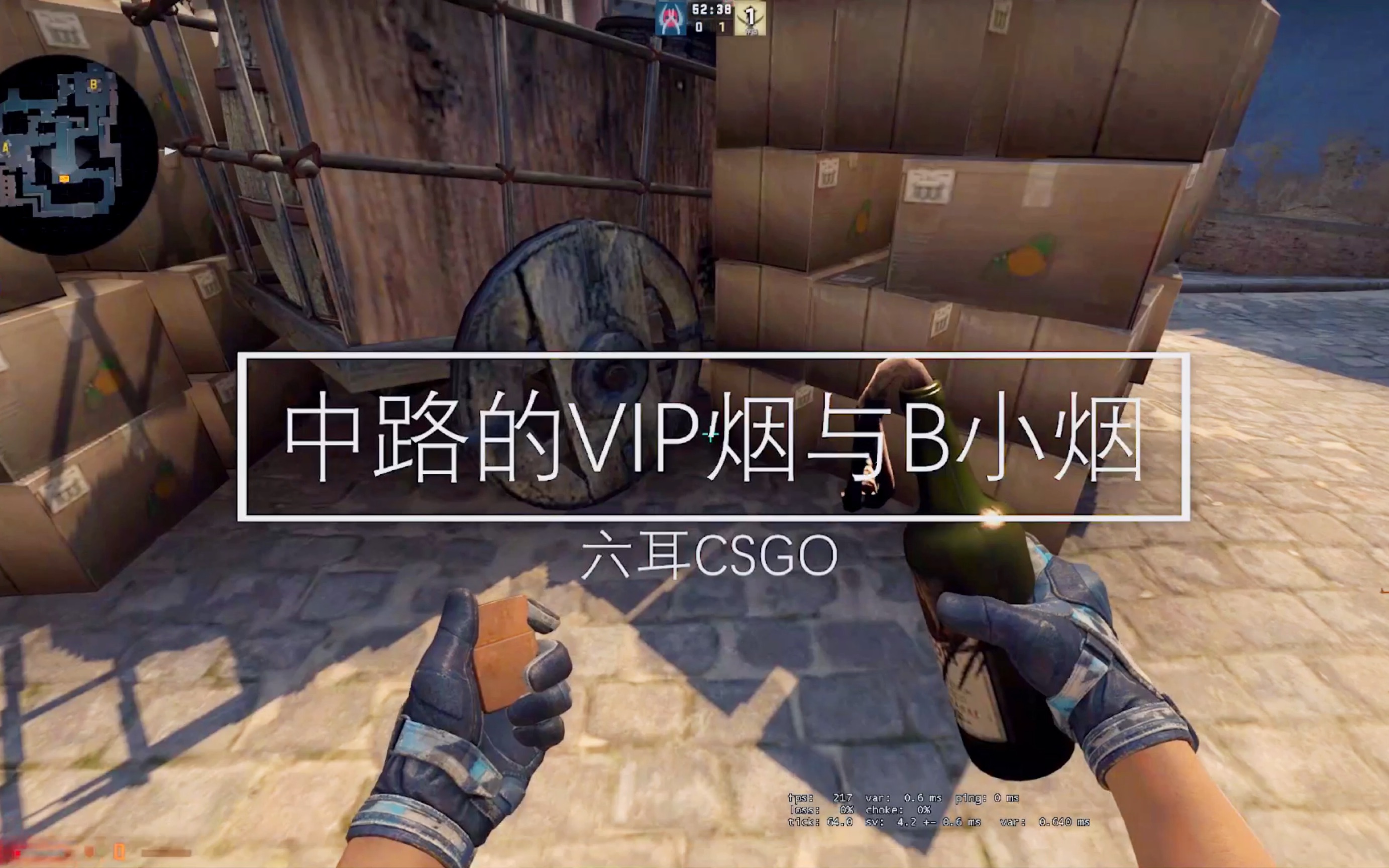 【csgo】荒漠迷城中路的b小烟与vip烟
