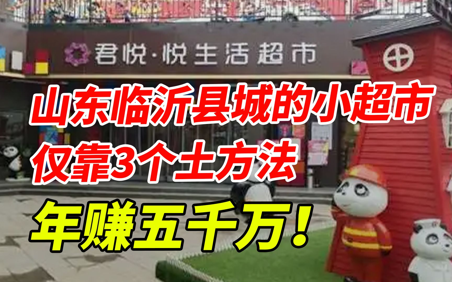 山东临沂县城的小超市,仅靠3个土方法,年赚五千万!哔哩哔哩bilibili