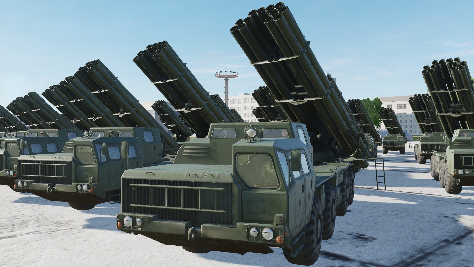 300枚国产飞毛腿导弹,打击对岸战舰基地,过程震撼:作战模拟