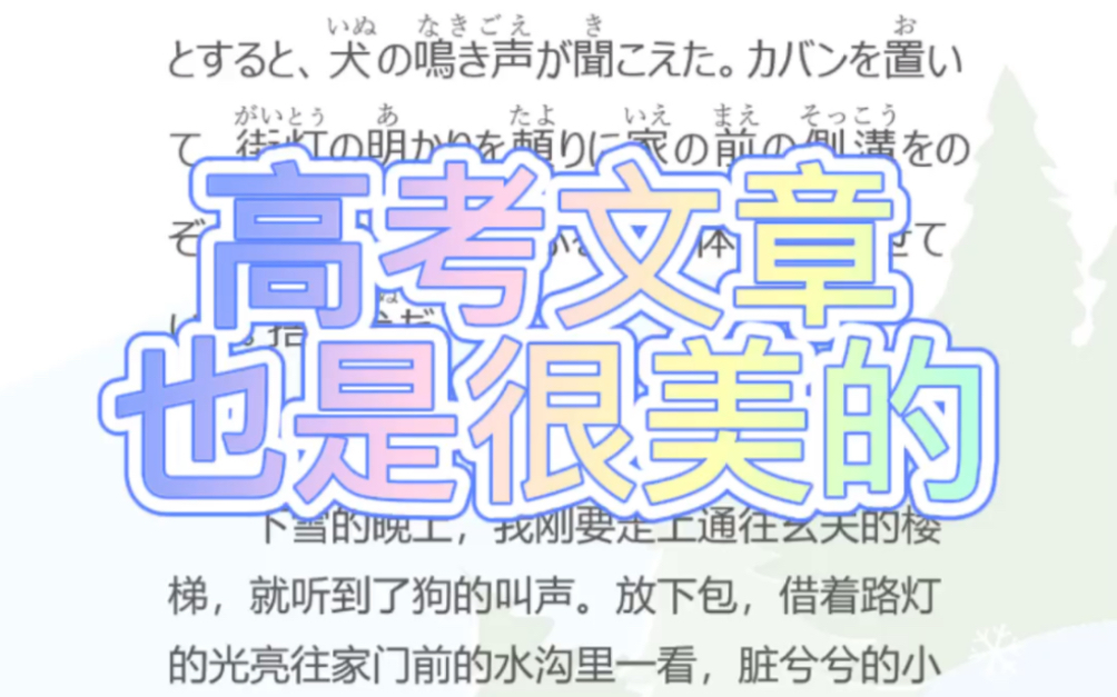 日语阅读|22年日语高考文章也可以很美!日语睡前读物,假名注音!哔哩哔哩bilibili