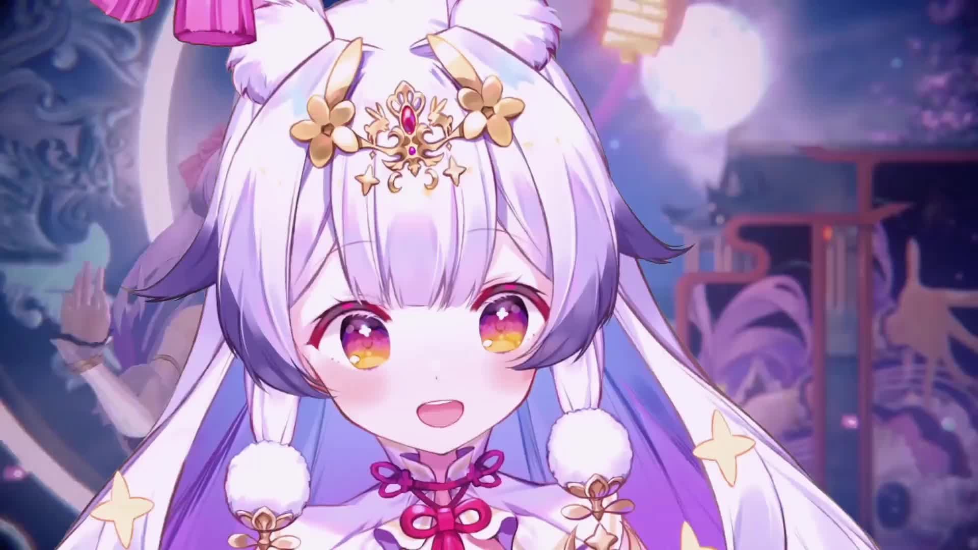 一个小小的自我介绍很高兴你愿意来听我唱歌虚拟偶像二次元美少女