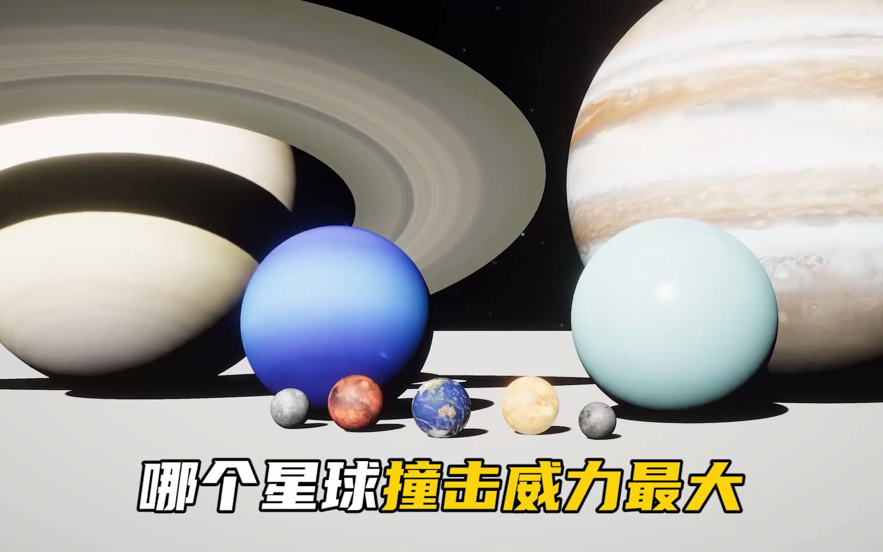 [图]太阳系八大行星中，哪个行星的撞击威力最大？