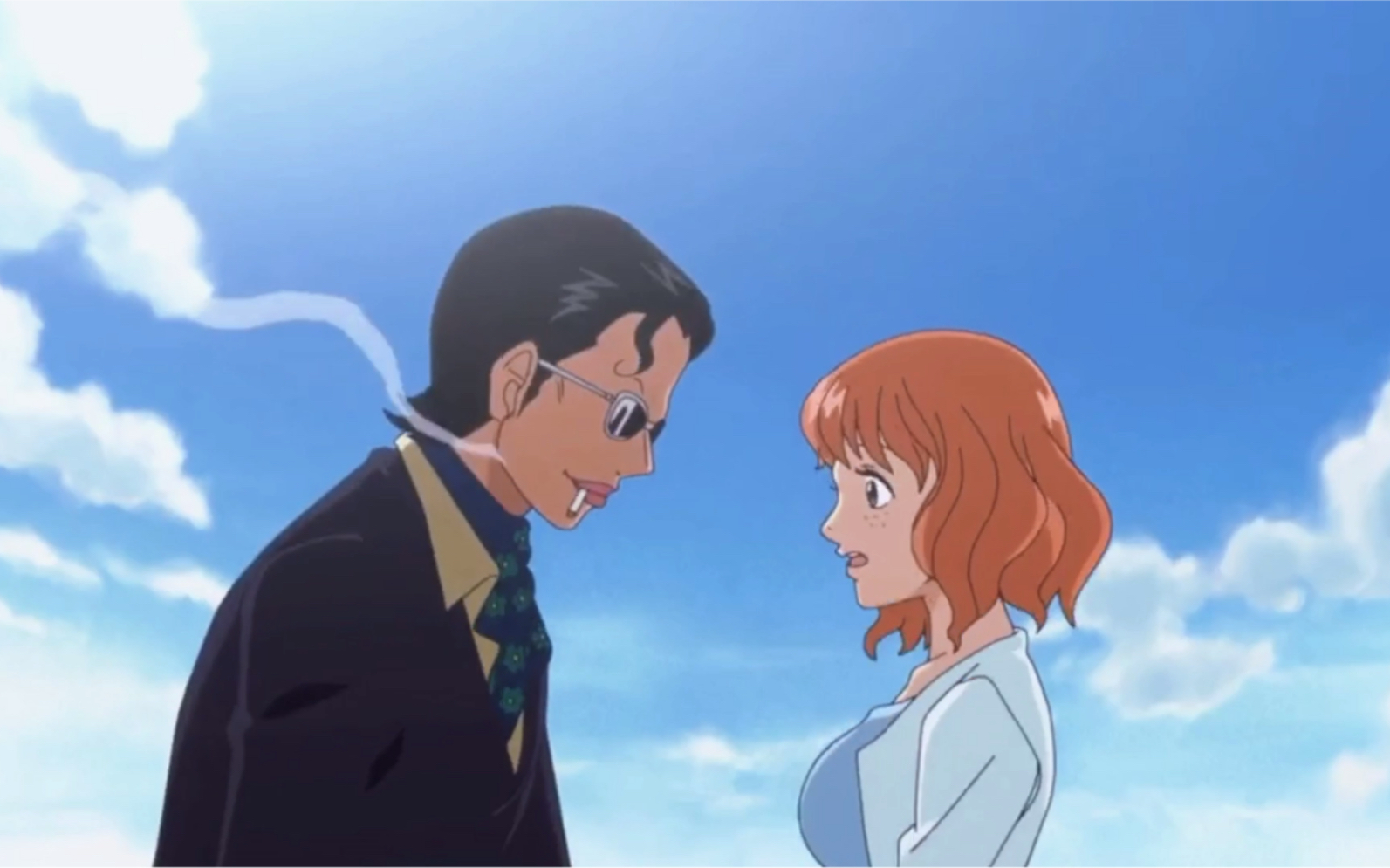 海贼王  塞尼奥尔&露西安这两名字放在一起才般配,美丽的爱情故事