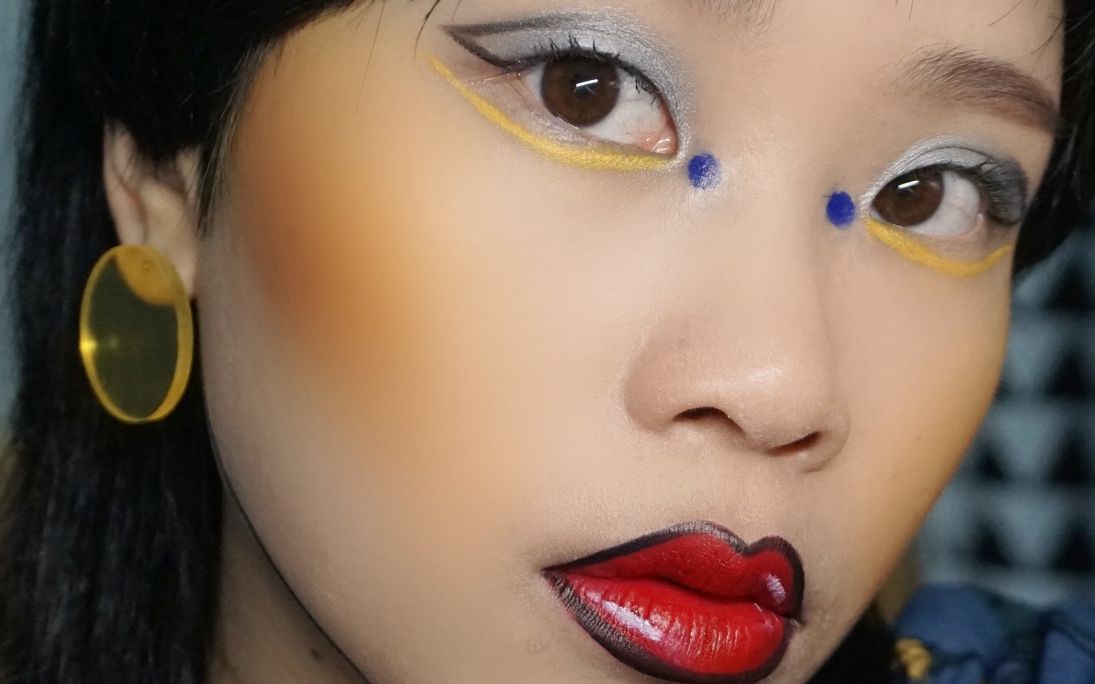 【吉奥鱼】俺自己都look不懂的时尚波普风妆容_哔哩哔哩 (゜-゜)つロ