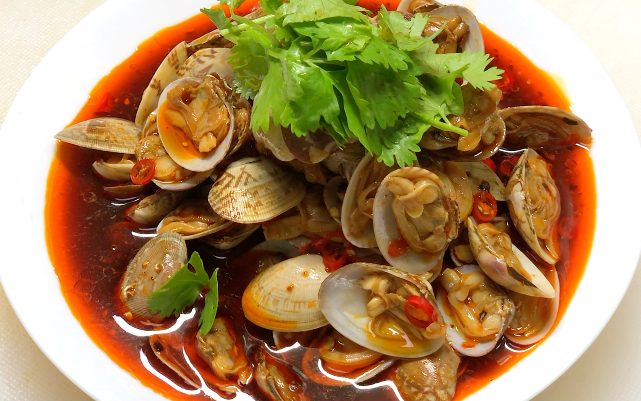 国家级大厨的海鲜秘方!捞汁花甲做法免费公开 不炒不蒸香辣花蛤