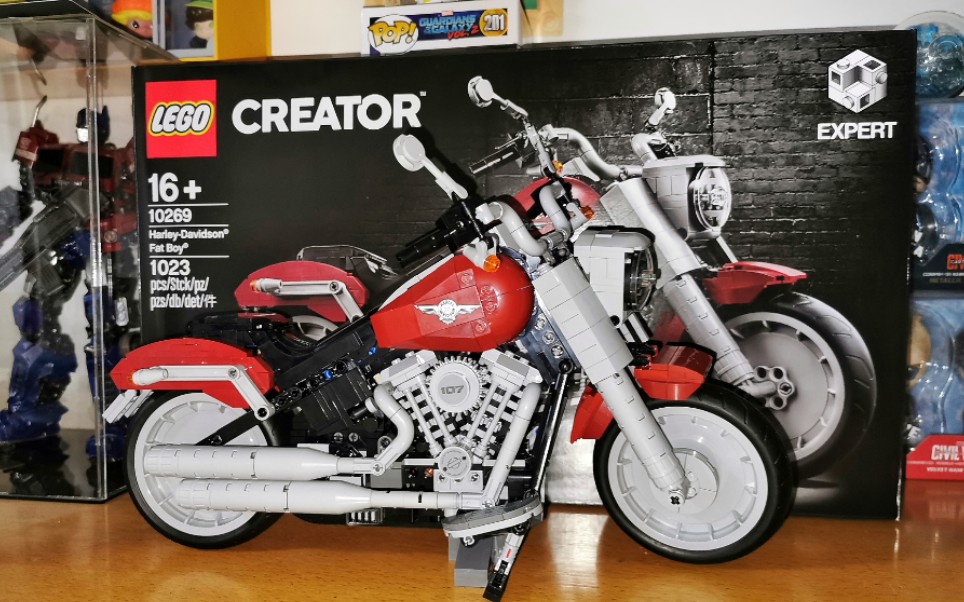 乐高我拥有了一辆大摩托乐高10269哈雷开箱拼装