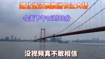 Download Video: 实拍武汉鹦鹉洲长江大桥，世界上最大跨度的三塔四跨悬索桥，太壮观了