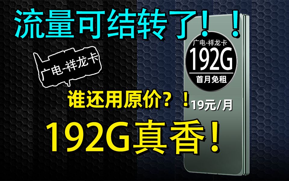 吹爆!19块钱的流量卡居然还能网速这么快!2024流量卡推荐【祥龙卡】哔哩哔哩bilibili