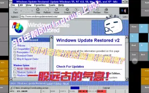 Télécharger la video: 给win for workstation3.11联网！两个时空的交融！新版百度把ie搞崩溃？windowsupdate都识别不出来系统版本？