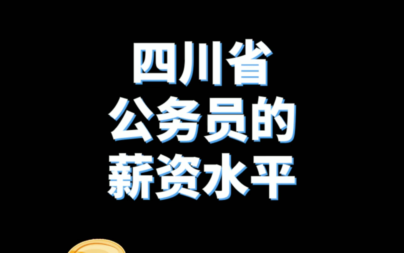 四川省公务员工资水平哔哩哔哩bilibili