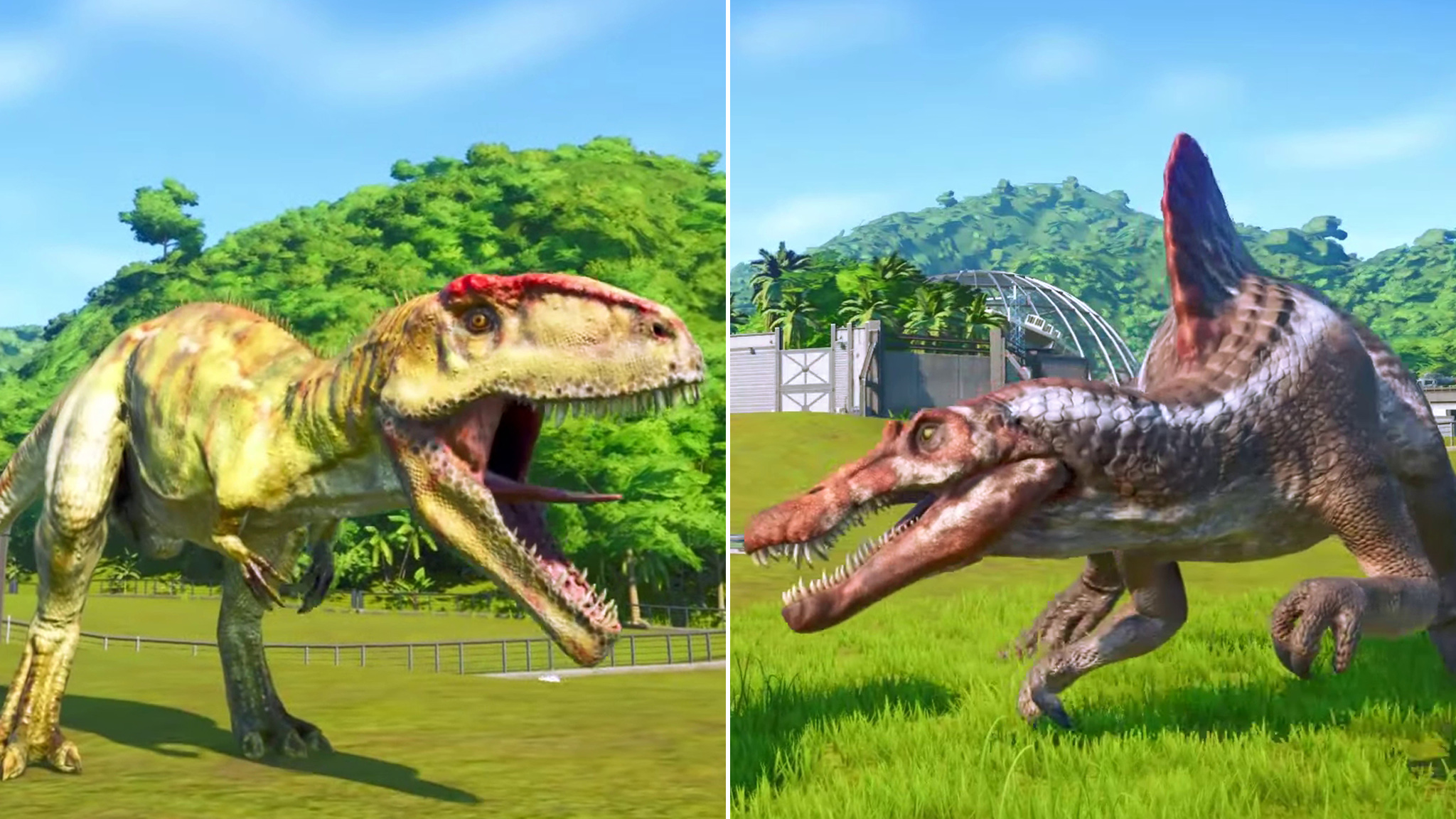 巨兽龙,棘龙,三角龙 ~ 侏罗纪世界进化