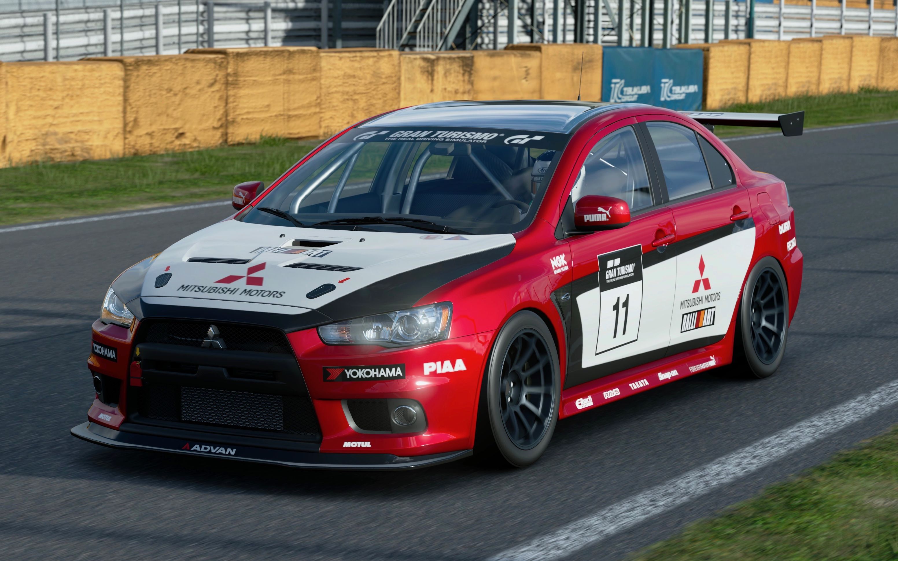 【gt sport 赛道体验】三菱 evo final edition gr.4 筑波赛道 56秒84