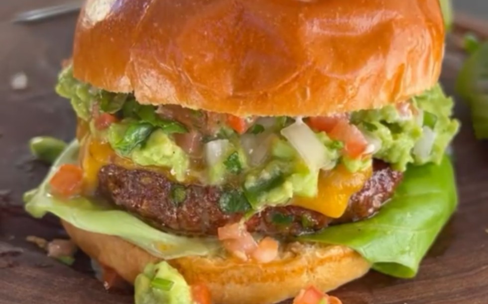 墨西哥风味烟熏汉堡