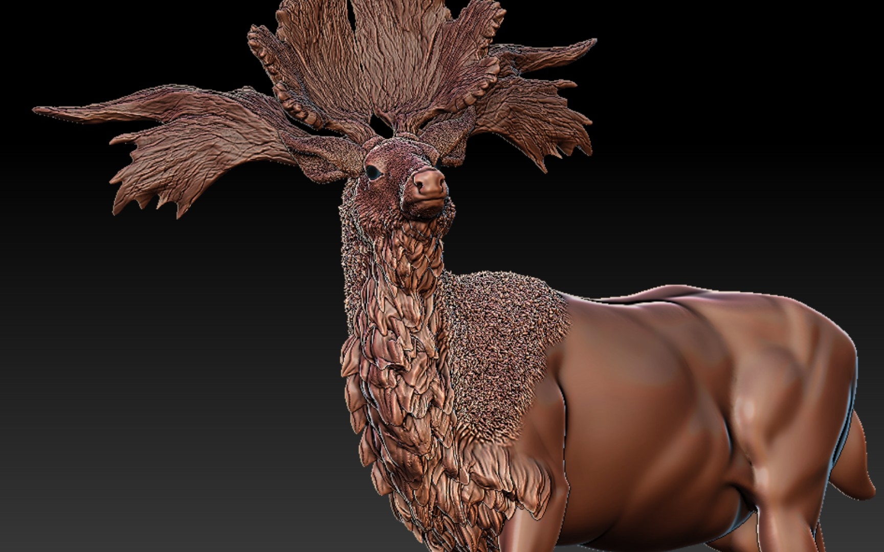 释古堂肿骨大角鹿