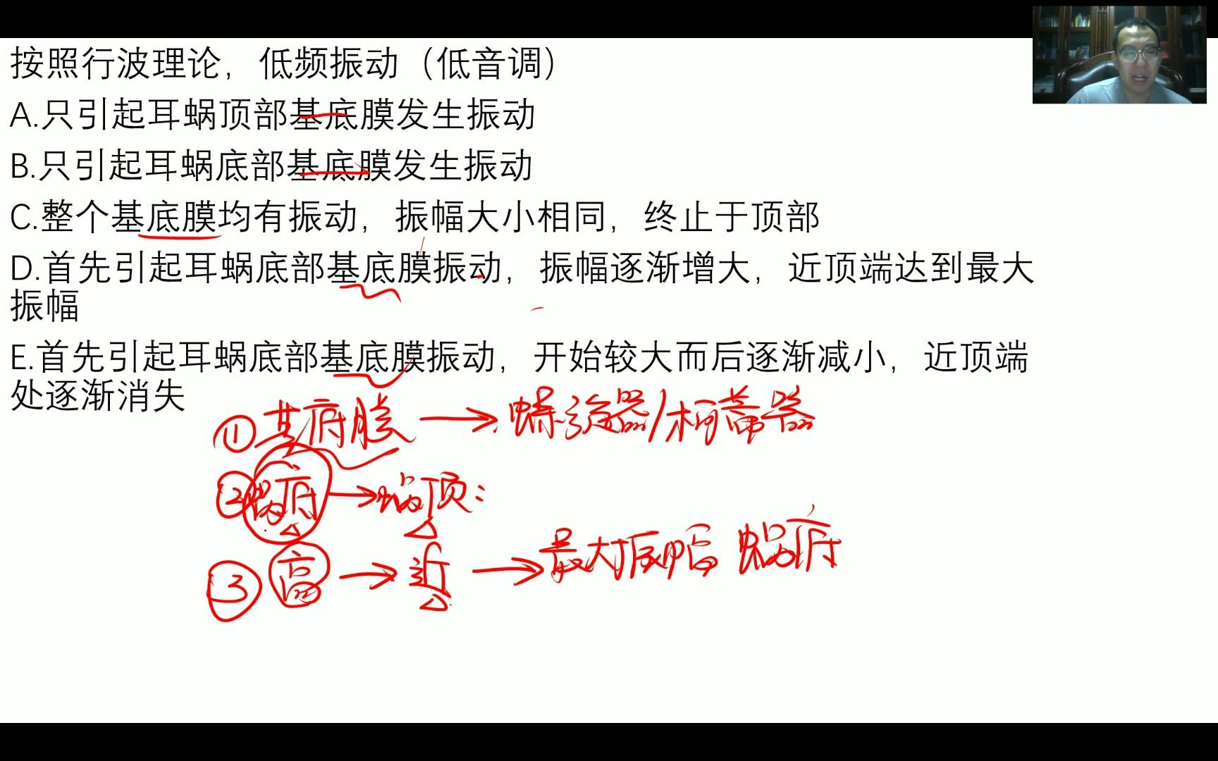 【考研西综每日一题】高频声波会引起蜗顶基底膜振动吗?哔哩哔哩bilibili