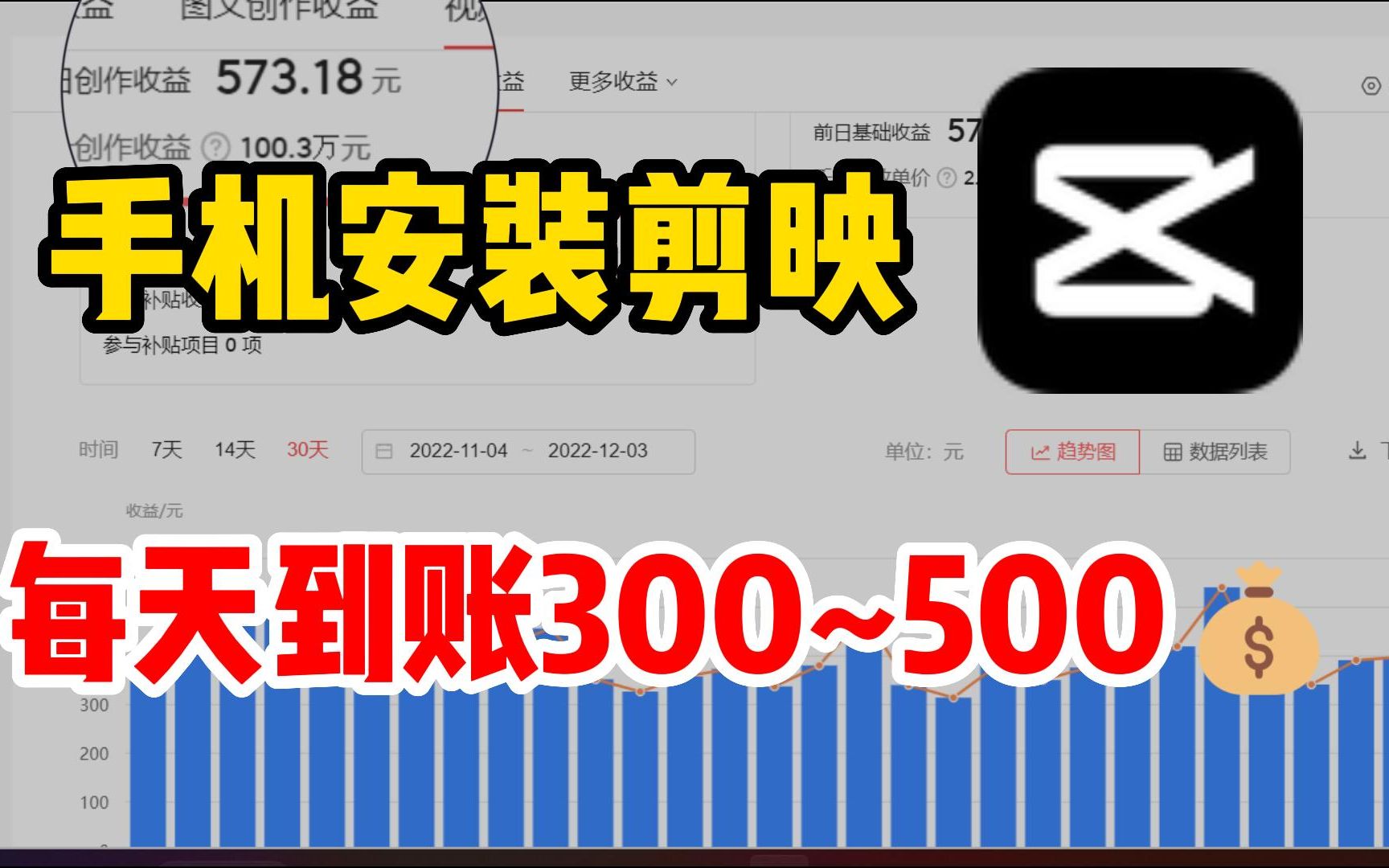 剪映发工资了,每天收入300~500,分享实操方法,建议收藏!哔哩哔哩bilibili