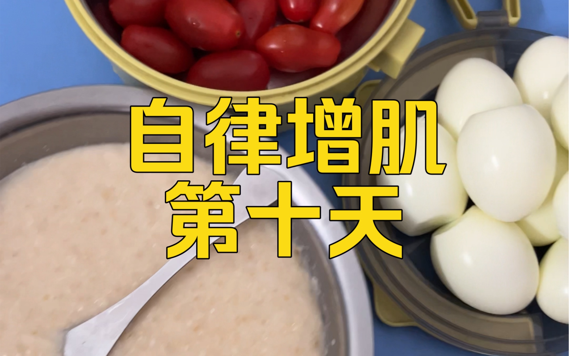 今早没啥胃口,十个鸡蛋+200克燕麦+200克小番茄+一把杏仁哔哩哔哩bilibili