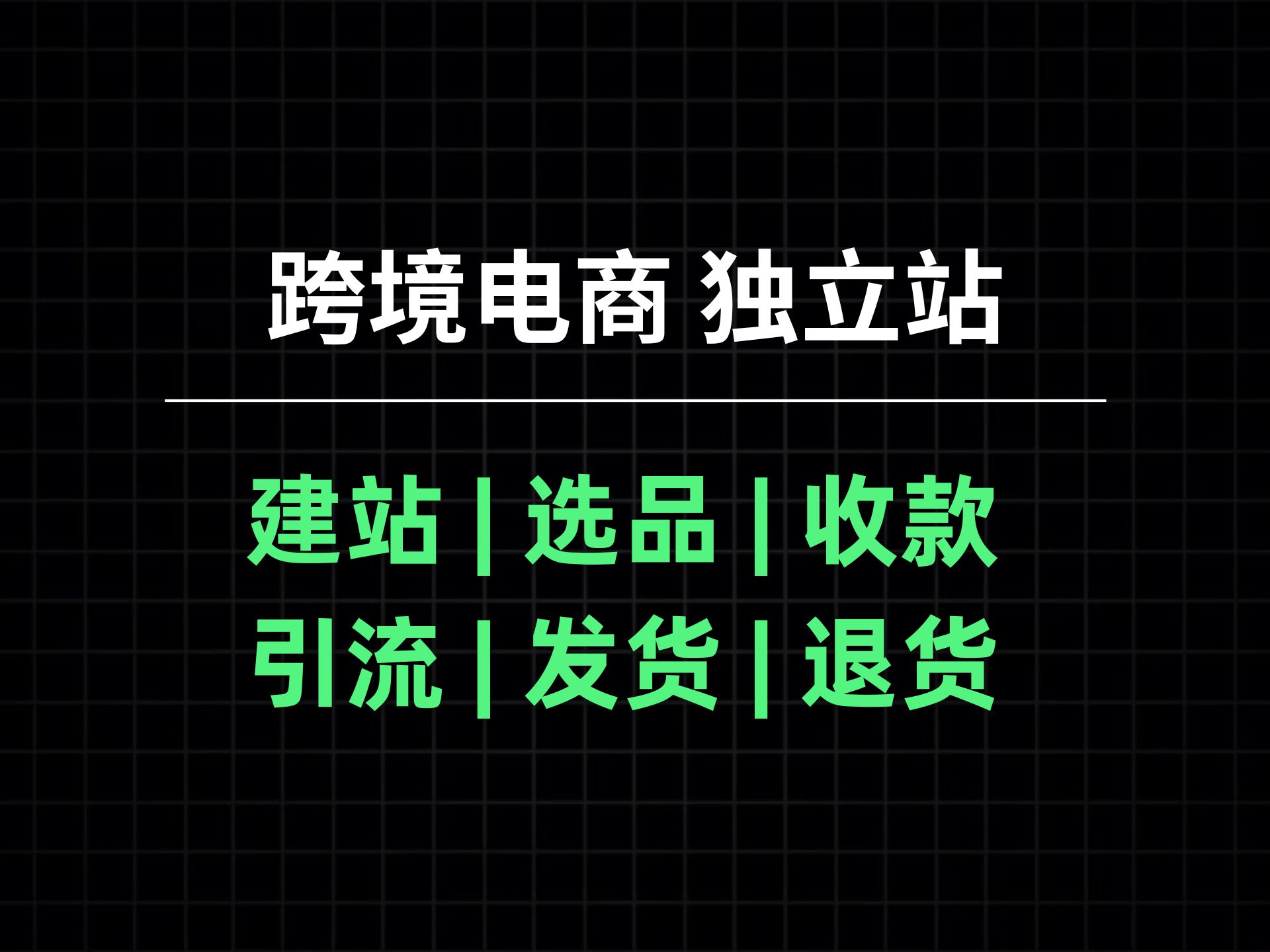 跨境电商 独立站建站、选品、收款、引流、发货、退货…【直播答疑分享】哔哩哔哩bilibili