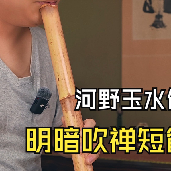 尺八试音】三代河野玉水作玉水工房精选3 明暗吹禅_哔哩哔哩_bilibili