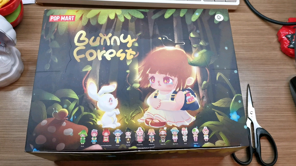 泡泡玛特bunny森林端盒啦～小豁嘴花精灵太可了!