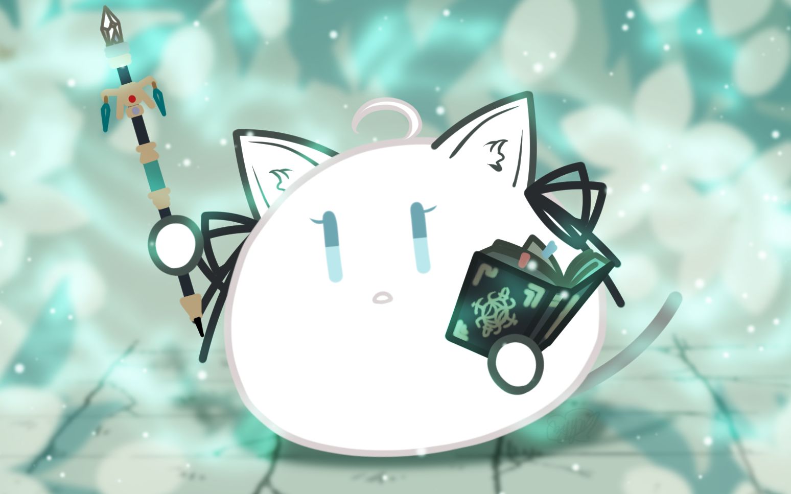 【明日方舟】薄绿团子绘制过程