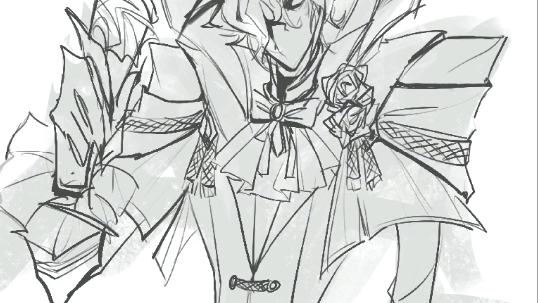 万圣节贺图-盛宴伯爵摸鱼小过程