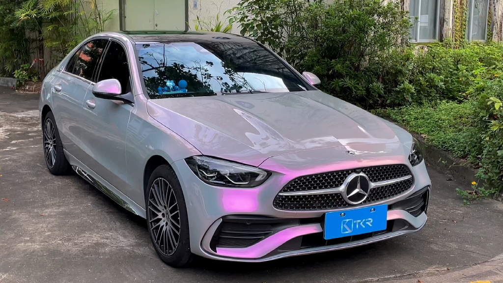 奔驰c 梦幻火山灰改色膜