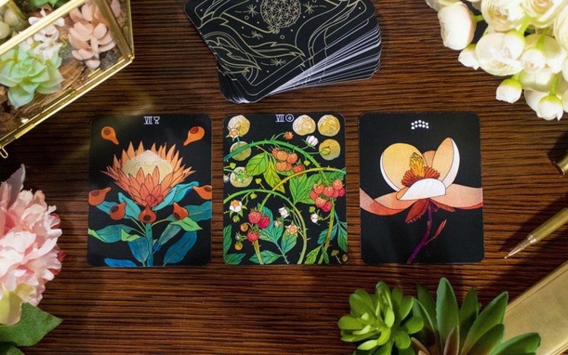 油管搬运 草药塔罗牌开箱 botanica tarot