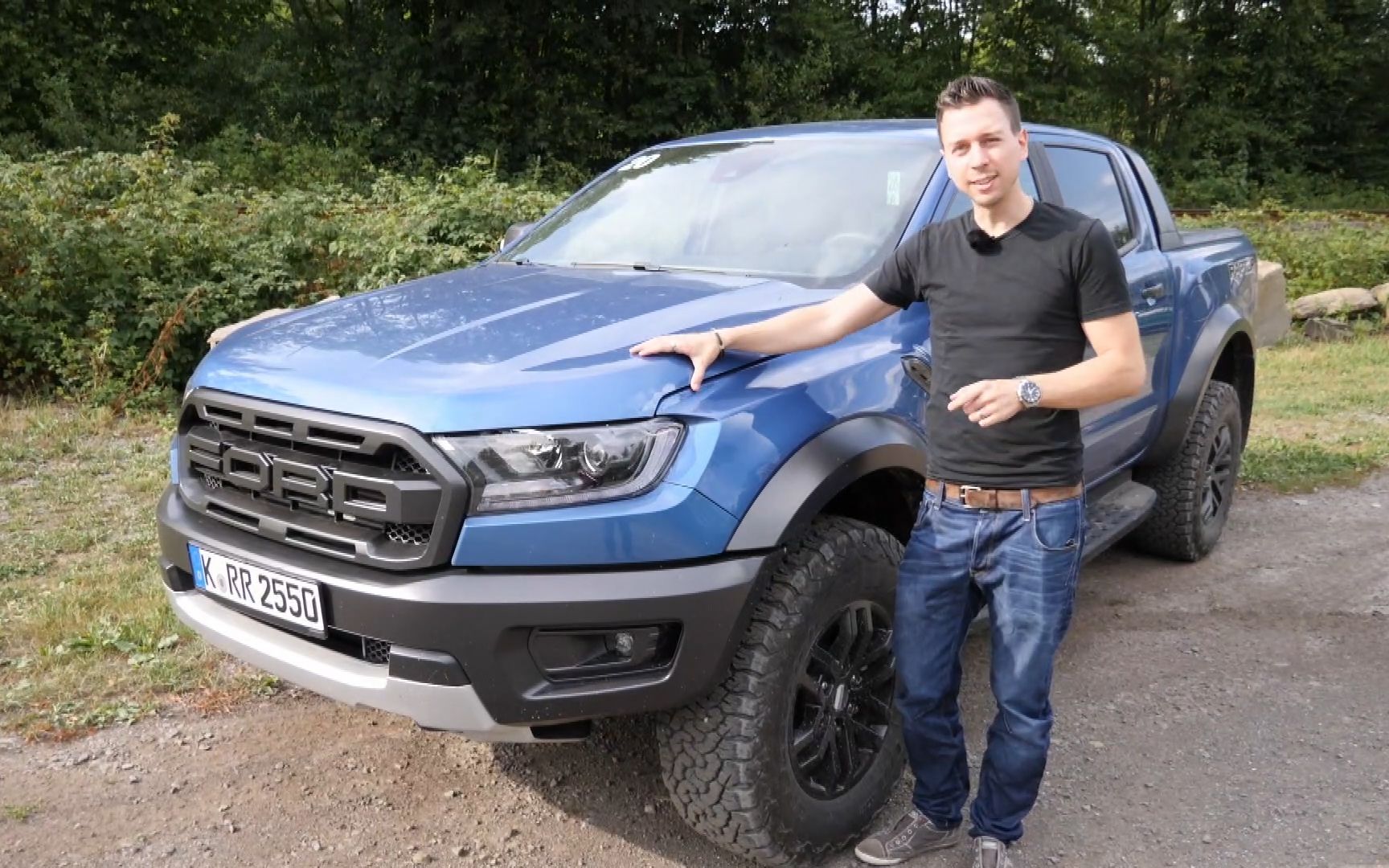 德国试驾美国硬派皮卡,福特ranger rapter了解一下(中文字幕)_哔哩