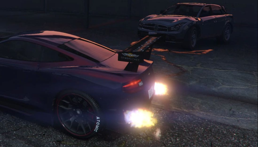 gta里面的汽车排气管回火能点燃汽油吗