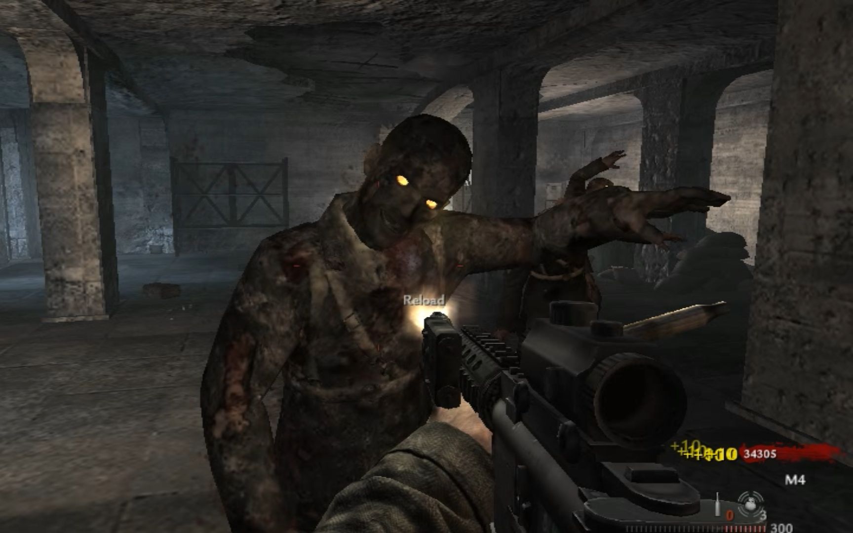 「使命召唤5僵尸模式」亡者之夜单人37关