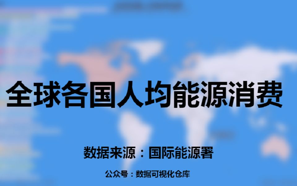 欧美能源消耗到底有多大?各国人均能源消费!数据可视化全球观测者哔哩哔哩bilibili