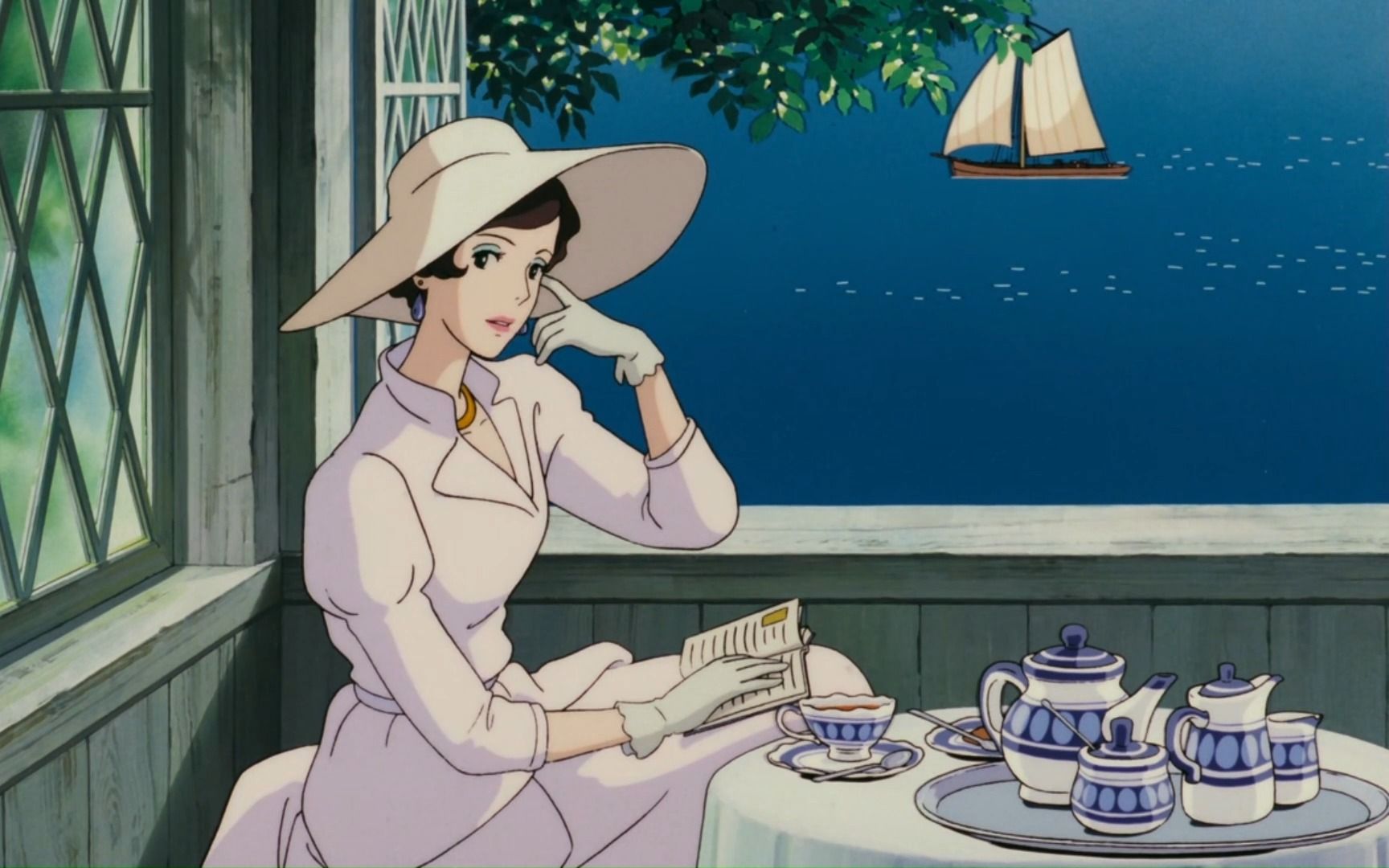 有一种优雅叫做吉娜,宫崎骏动画《红猪》剪辑,配乐:clear sky(晴空)